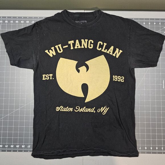 Wu-Tang Clan Tshirt Medium Black 2012 Cotton Faded Spencer Music Rap Band - Picture 1 of 10